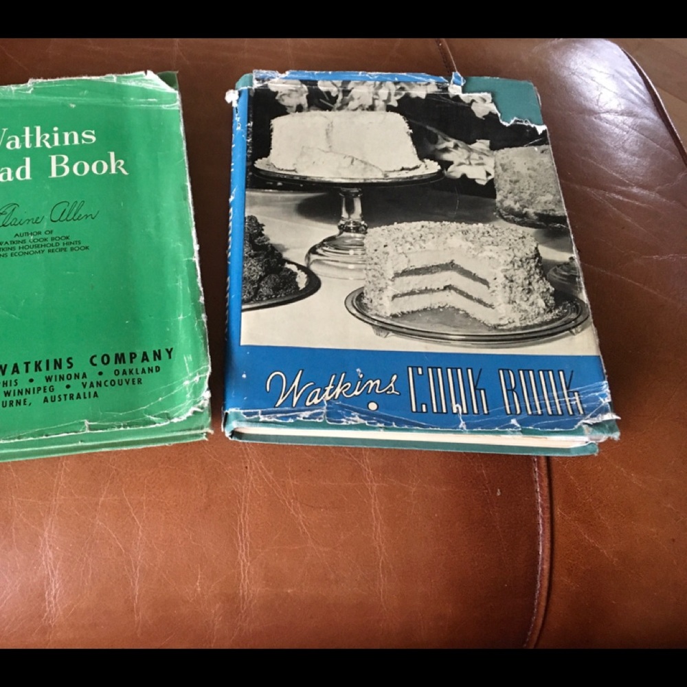 Two Watkins Vintage Cookbooks